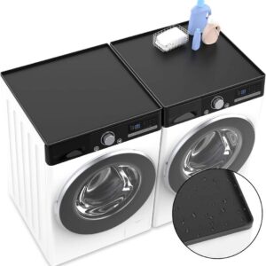Yongli 23.6" X 19.7" Washer Dryer Top Protector Cover Mat Silicone Rubber Pad Laundry Dust Guards for Washing Machine